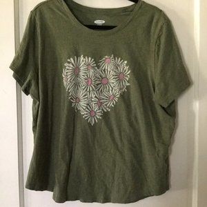 Floral Heart Graphic Tee